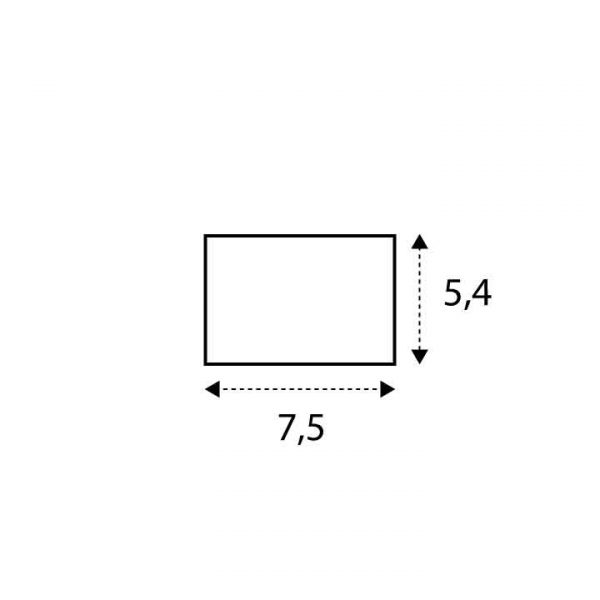 7.5 x 5.4