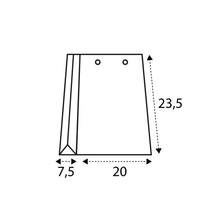 20 x 23.5 x 7.5