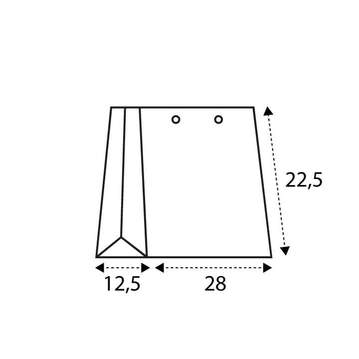 28 x 22,5 x 12,5